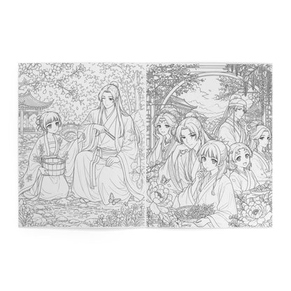 Coloring Book — The Apothecary & Diaries: Floral Anime Characters Coloring Book