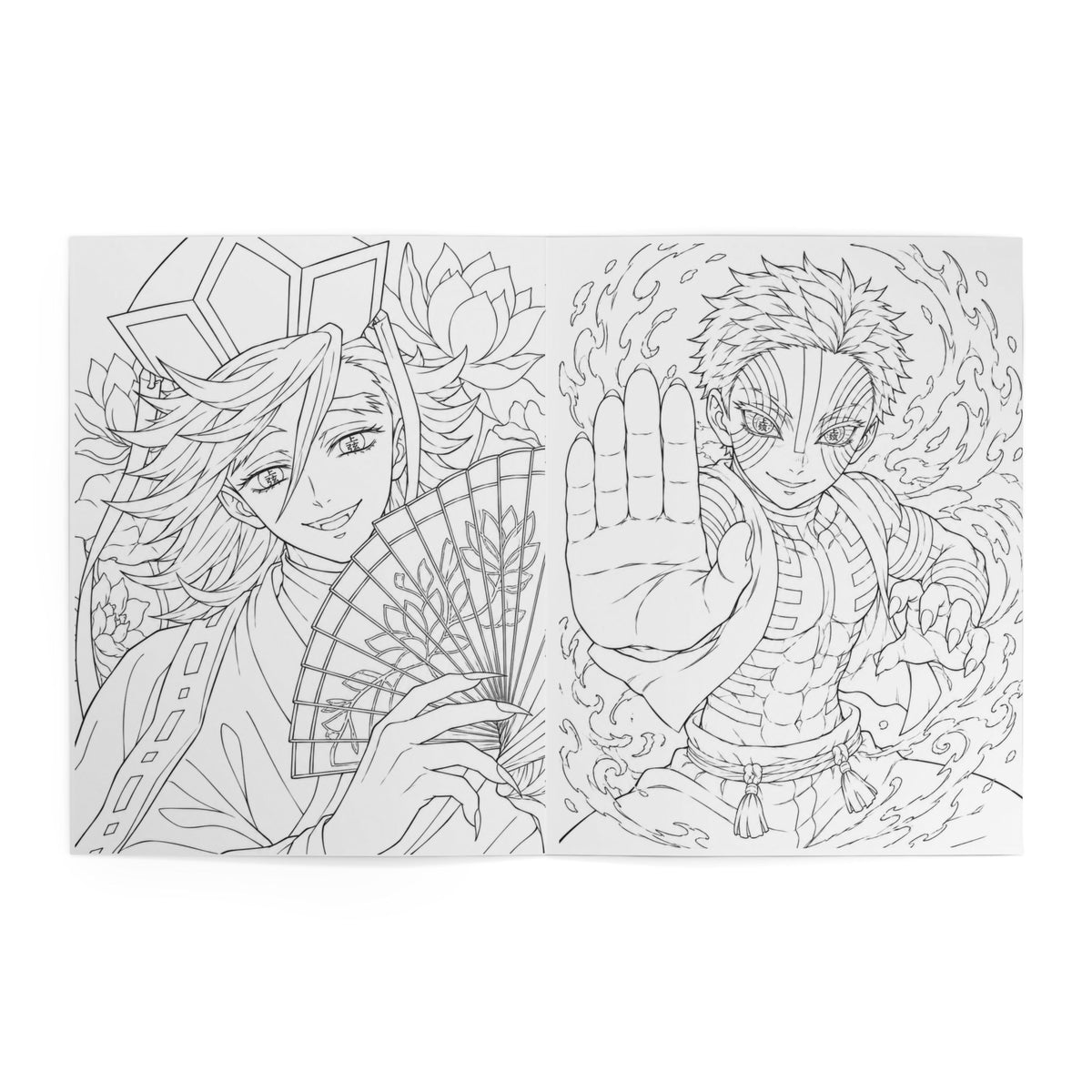 Demon Slayer Anime Coloring Book — Demon Slayer Heroes Illustrated Coloring Book