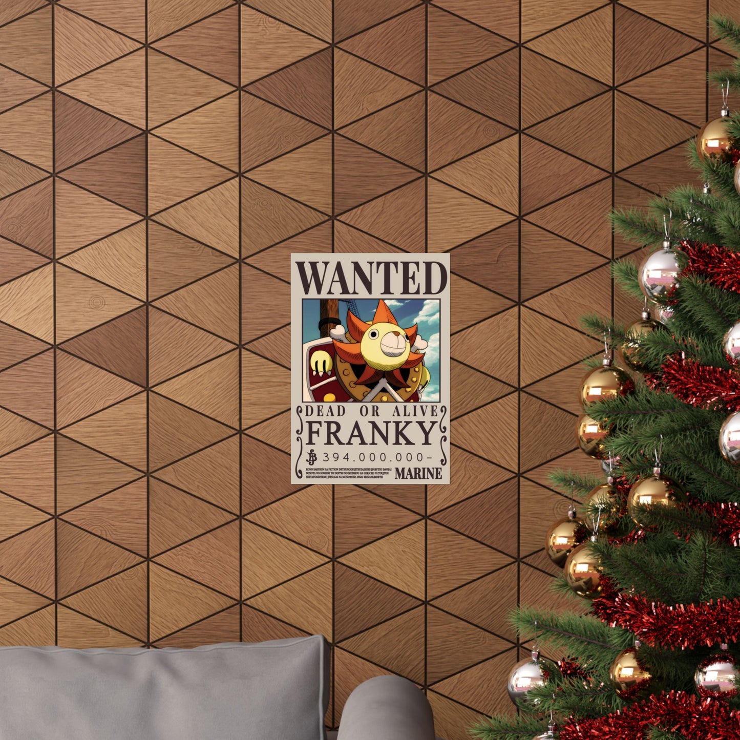 Wanted Poster Matte Vertical Poster — "Franky" Dead or Alive Vintage Anime Print