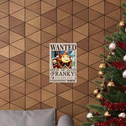 Wanted Poster Matte Vertical Poster — "Franky" Dead or Alive Vintage Anime Print