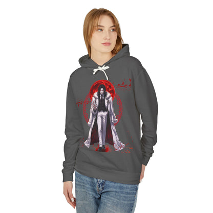 Vampire Prince Hoodie — Gothic Red Moon Graphic Pullover