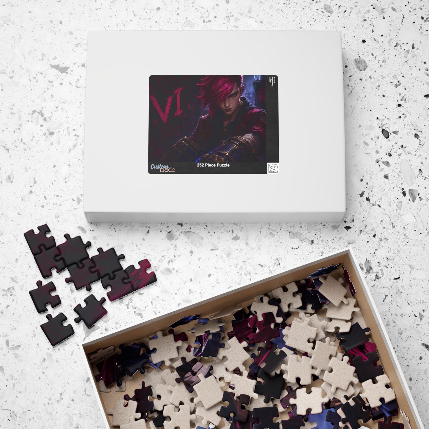 Vi Arcane Dark Cyberpunk Character Jigsaw Puzzle — 110/252/520-Piece