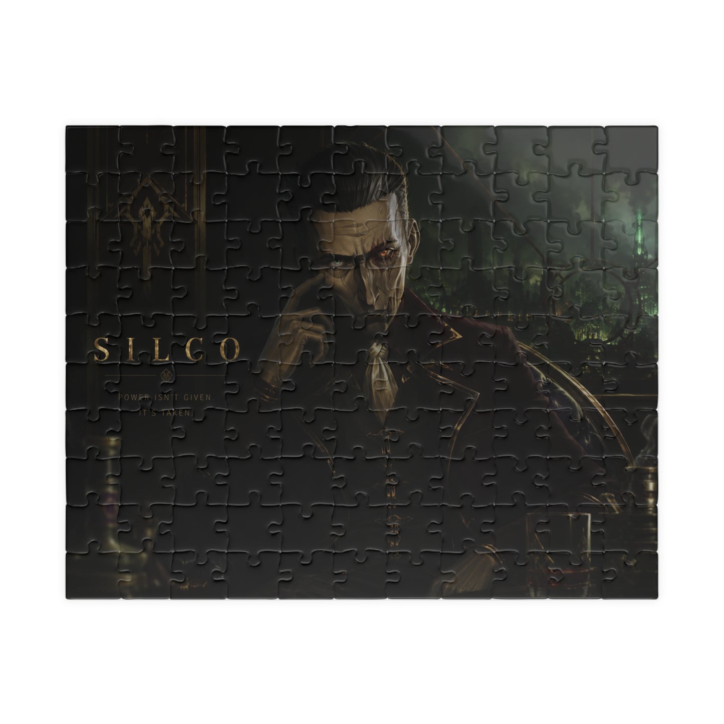 Silco Arcane Dark Gentleman Portrait Puzzle — Moody Noir 252–520 Piece Jigsaw