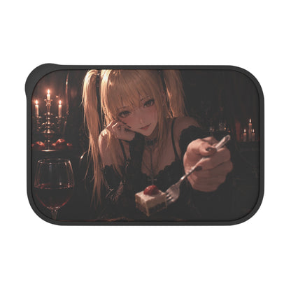 Misa Death Note Anime Gothic Girl Bento Box with Utensils