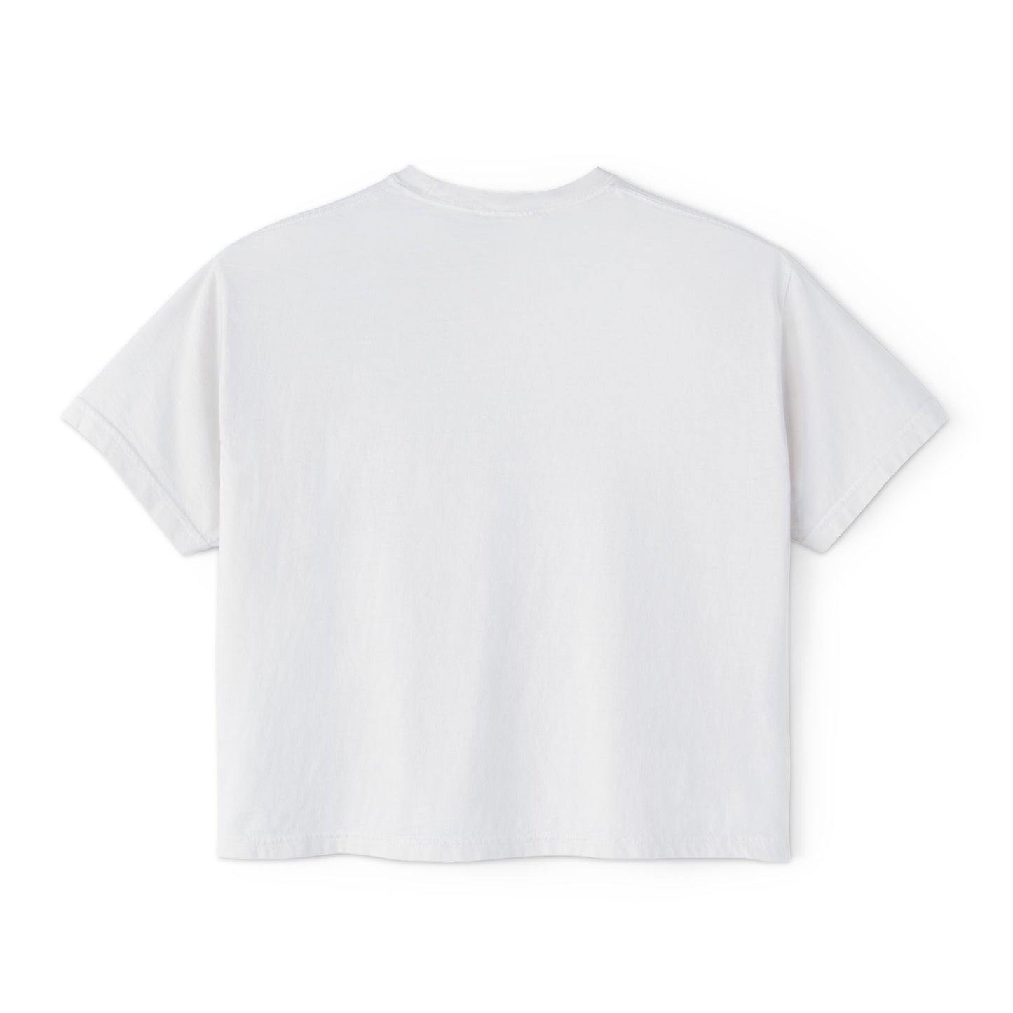 Anime Elf Portrait Boxy Tee — White Women’s Cropped Graphic Shirt