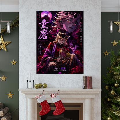 Anime Villain Poster — Matte Vertical Demon King Art Print