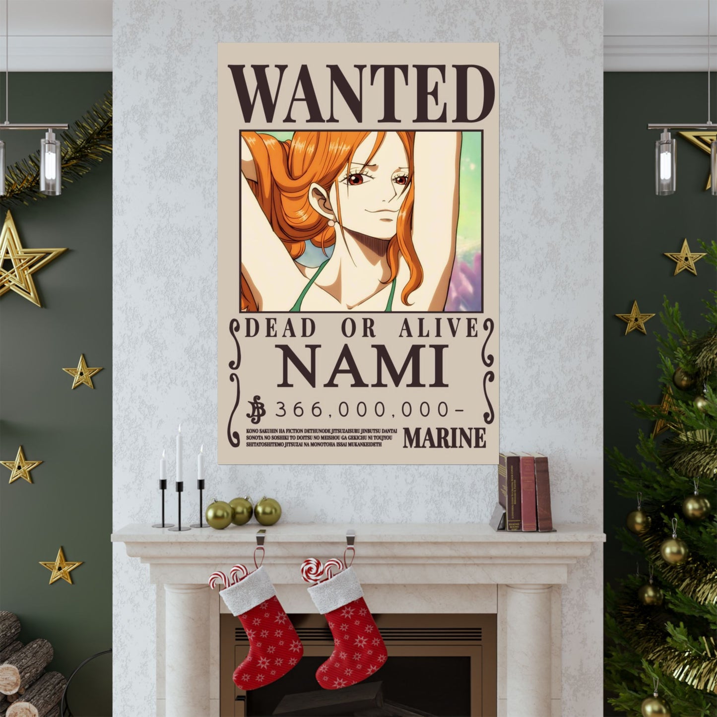Wanted Poster Poster — "WANTED: NAMI" Anime Vertical Matte Print