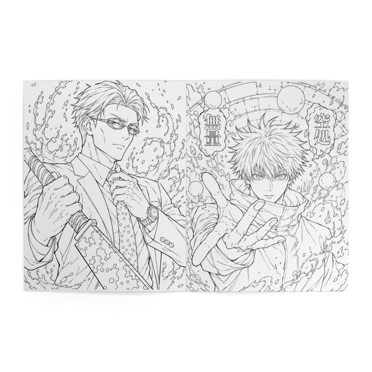 JJK Anime Coloring Book — Jujutsu Kaisen Characters Art Book
