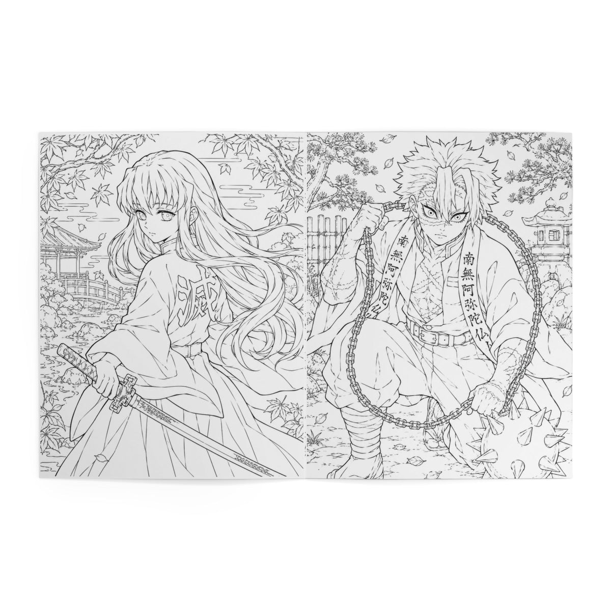 Demon Slayer Anime Coloring Book — Demon Slayer Heroes Illustrated Coloring Book