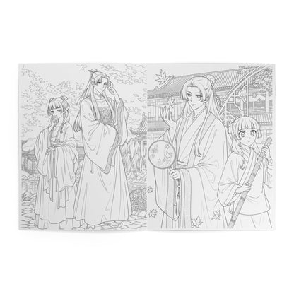 Coloring Book — The Apothecary & Diaries: Floral Anime Characters Coloring Book