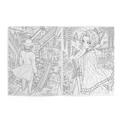 Demon Slayer Anime Coloring Book — Demon Slayer Heroes Illustrated Coloring Book