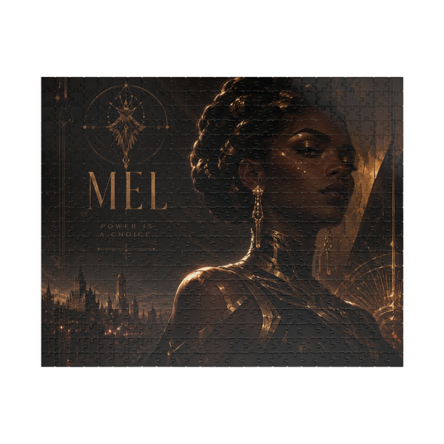 Mel Arcane Mystic Noir Portrait Puzzle — Dark Fantasy 110/252/520/1014-Piece Jigsaw