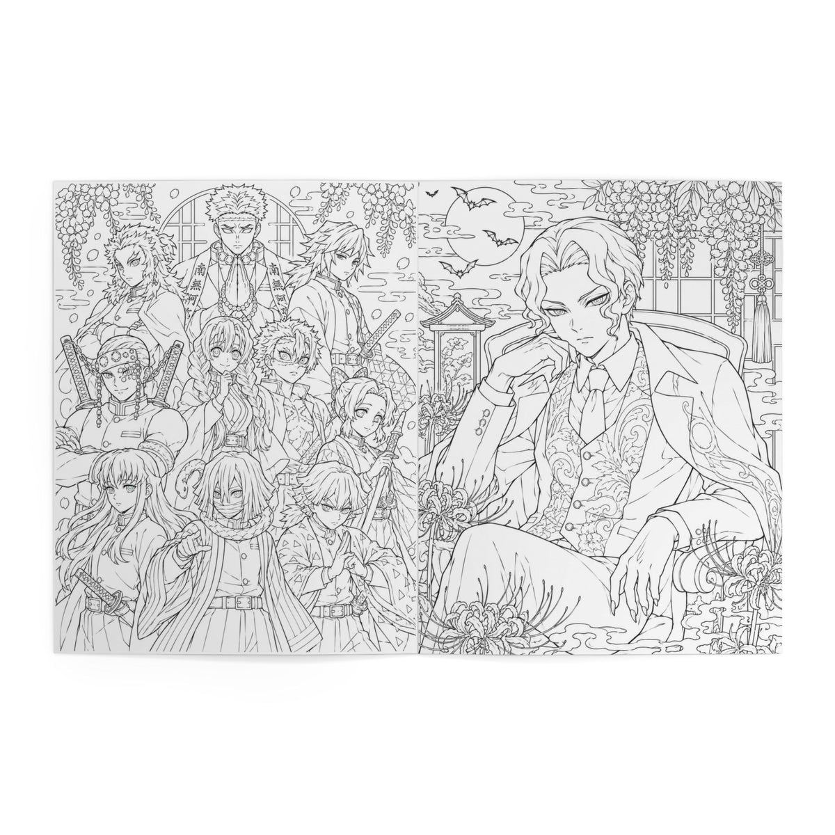 Demon Slayer Anime Coloring Book — Demon Slayer Heroes Illustrated Coloring Book