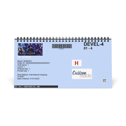 Solo Leveling Dark Fantasy Desktop Calendar 2027 — Anime Character Grid Calendar