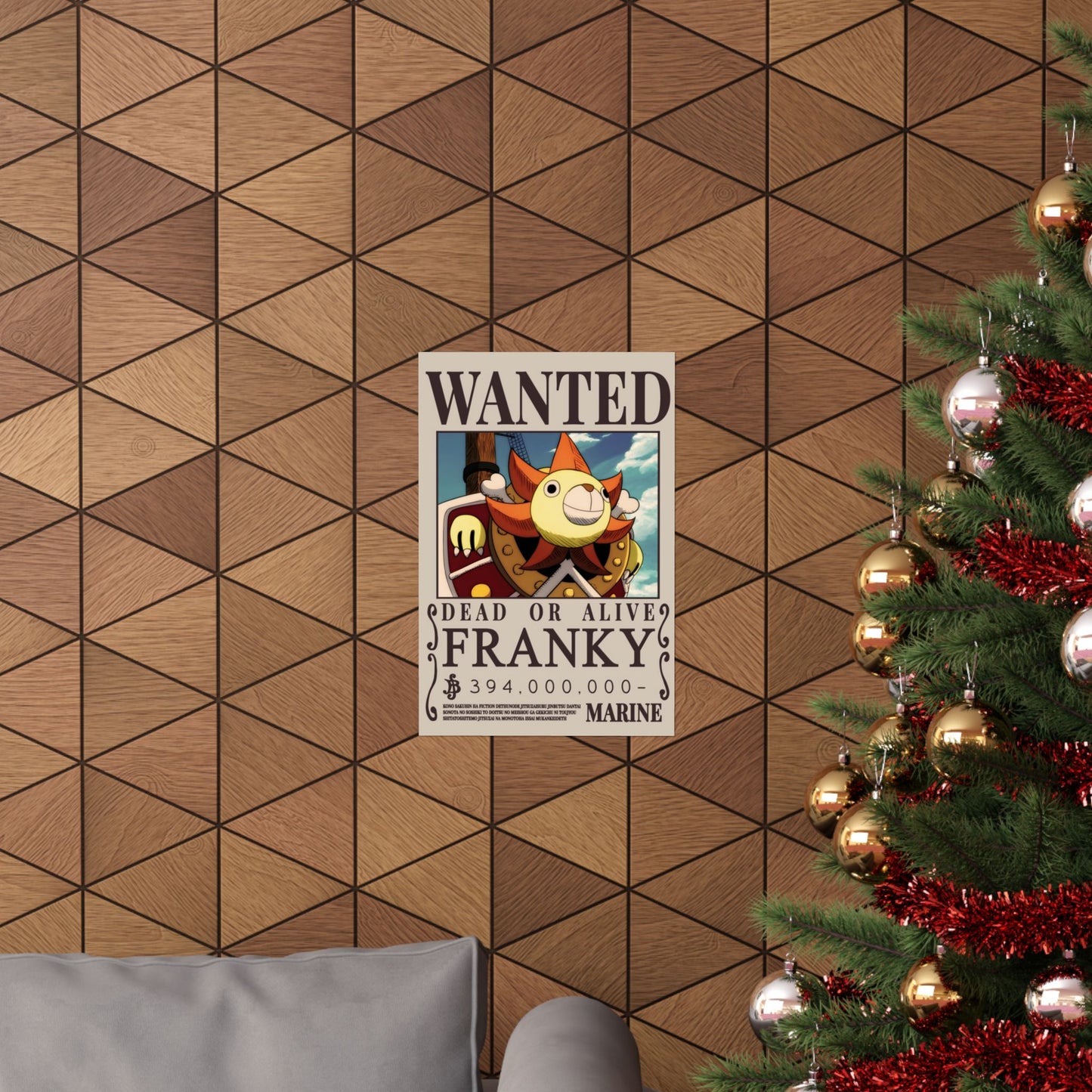 Wanted Poster Matte Vertical Poster — "Franky" Dead or Alive Vintage Anime Print