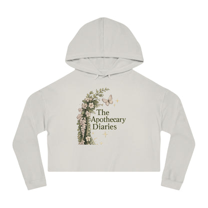 Cropped Hoodie — The Apothecary Diaries Floral Anime Graphic