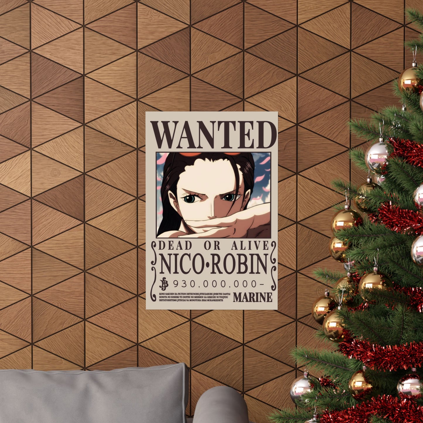 WANTED Nico Robin Poster — Anime Wanted Poster Matte Print