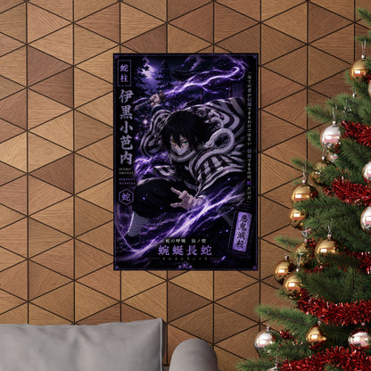 Matte Poster — Dark Anime Snake Spirit Design (Vertical)