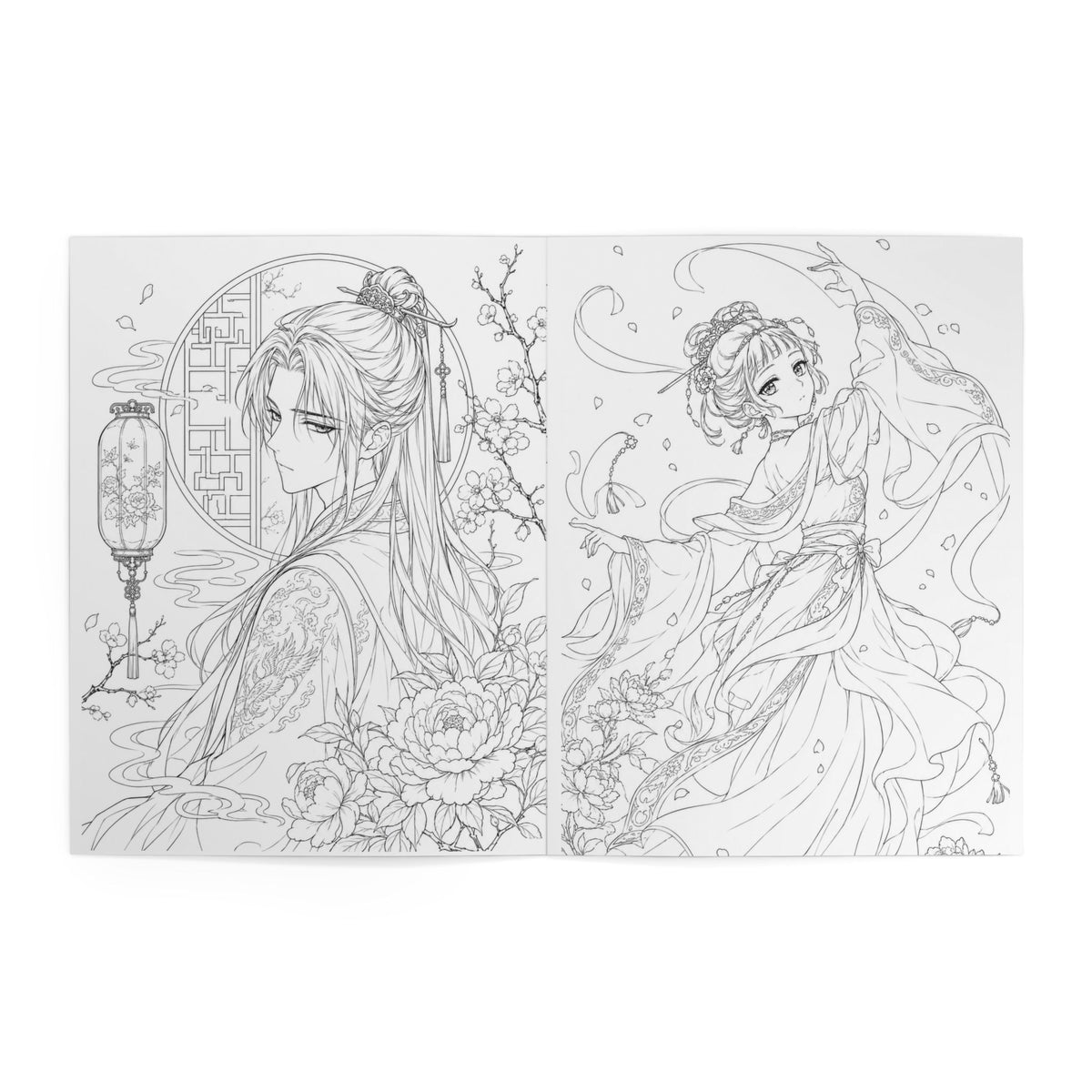 Coloring Book — The Apothecary & Diaries: Floral Anime Characters Coloring Book