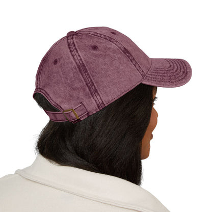 Vintage Embroidered Cap — Retro Lip Patch & "Sukuna" Text