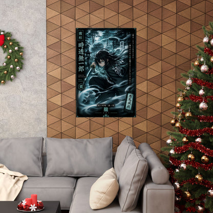 Muichiro Tokito Mist Hashira Matte Vertical Poster | Demon Slayer Wall Art
