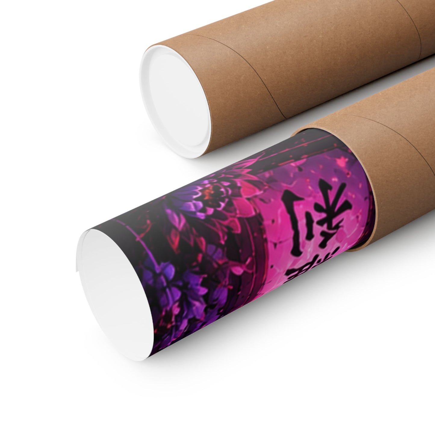 Demon Moon Matte Poster — Gothic Anime Vertical Wall Art