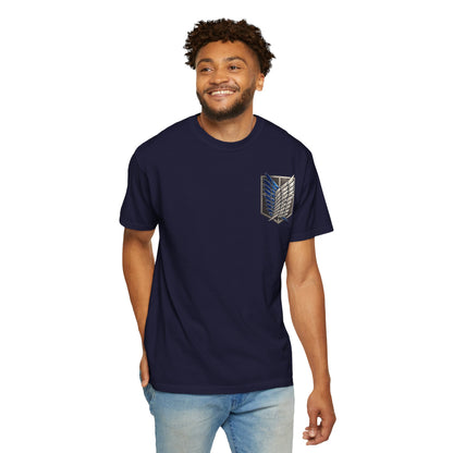 Attack on Titan Scout Regiment Tee — Eren vs Colossal Back Graphic T-Shirt