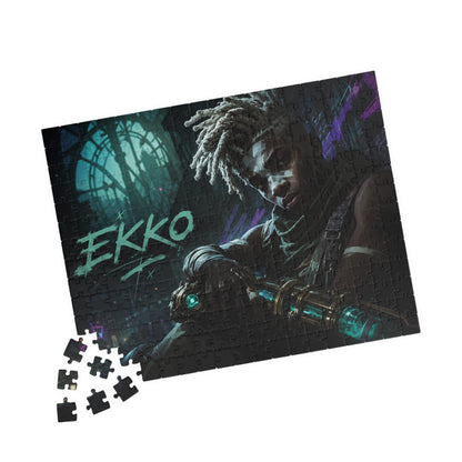 Ekko Arcane Neon Night Jigsaw Puzzle — League-Inspired 110–520 Piece