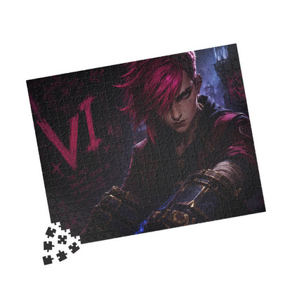 Vi Arcane Dark Cyberpunk Character Jigsaw Puzzle — 110/252/520-Piece