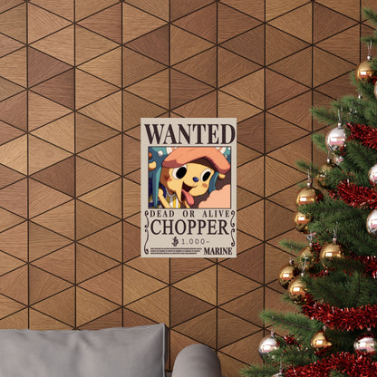 Wanted "Chopper" Poster — Matte Vertical Anime Wall Art