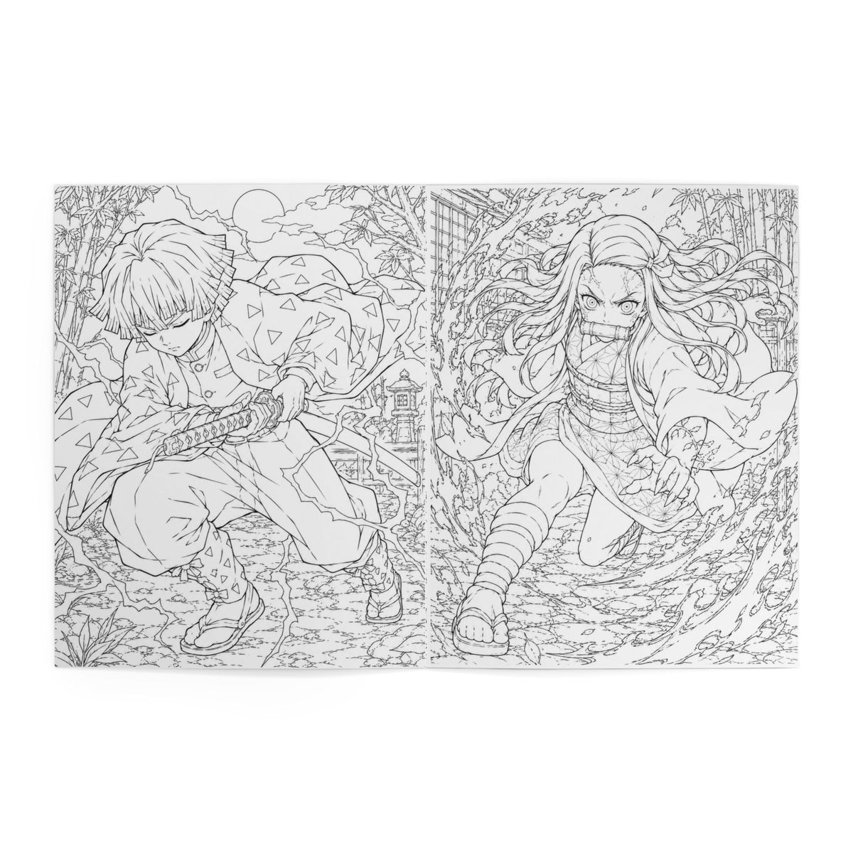 Demon Slayer Anime Coloring Book — Demon Slayer Heroes Illustrated Coloring Book