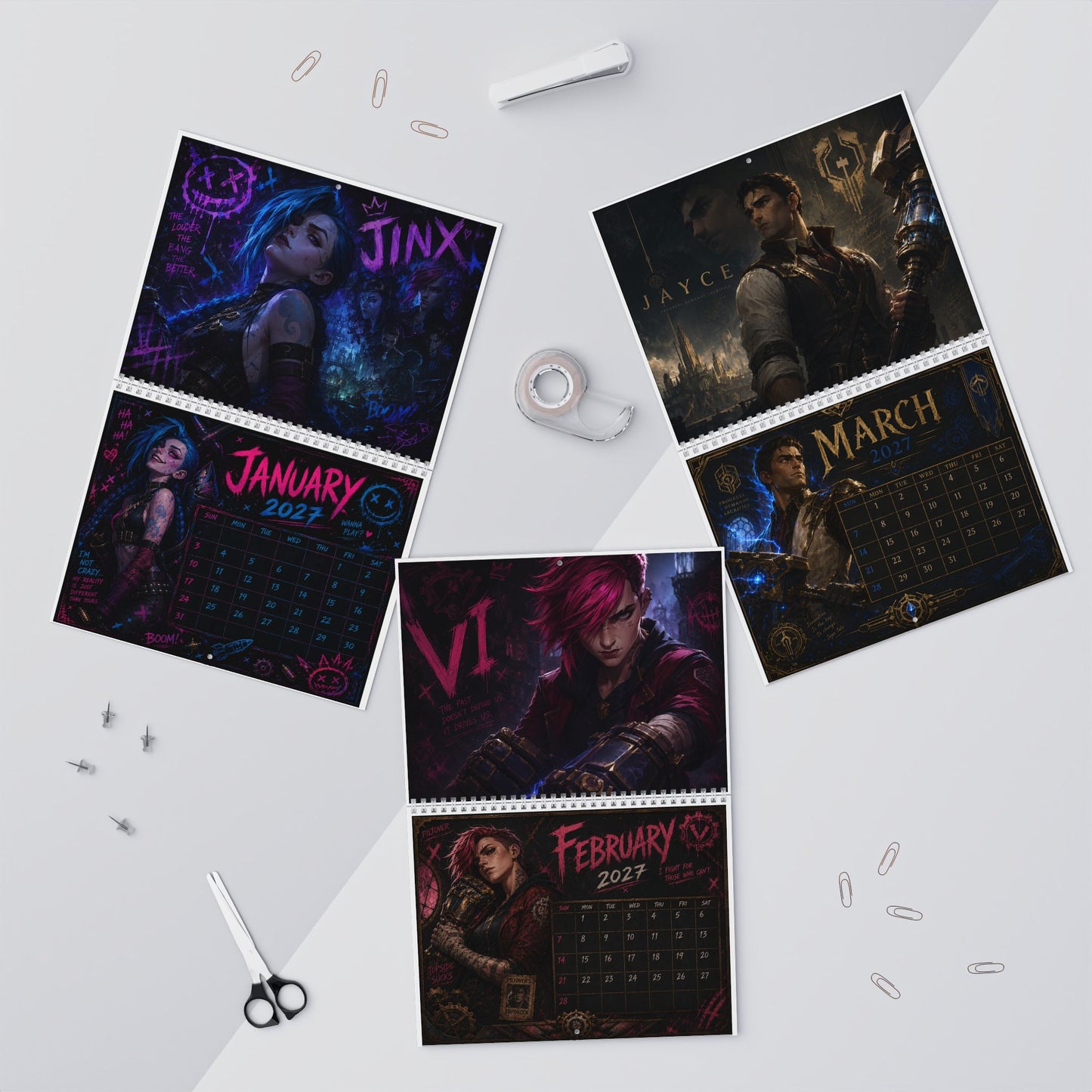 2027 Arcane Wall Calendar