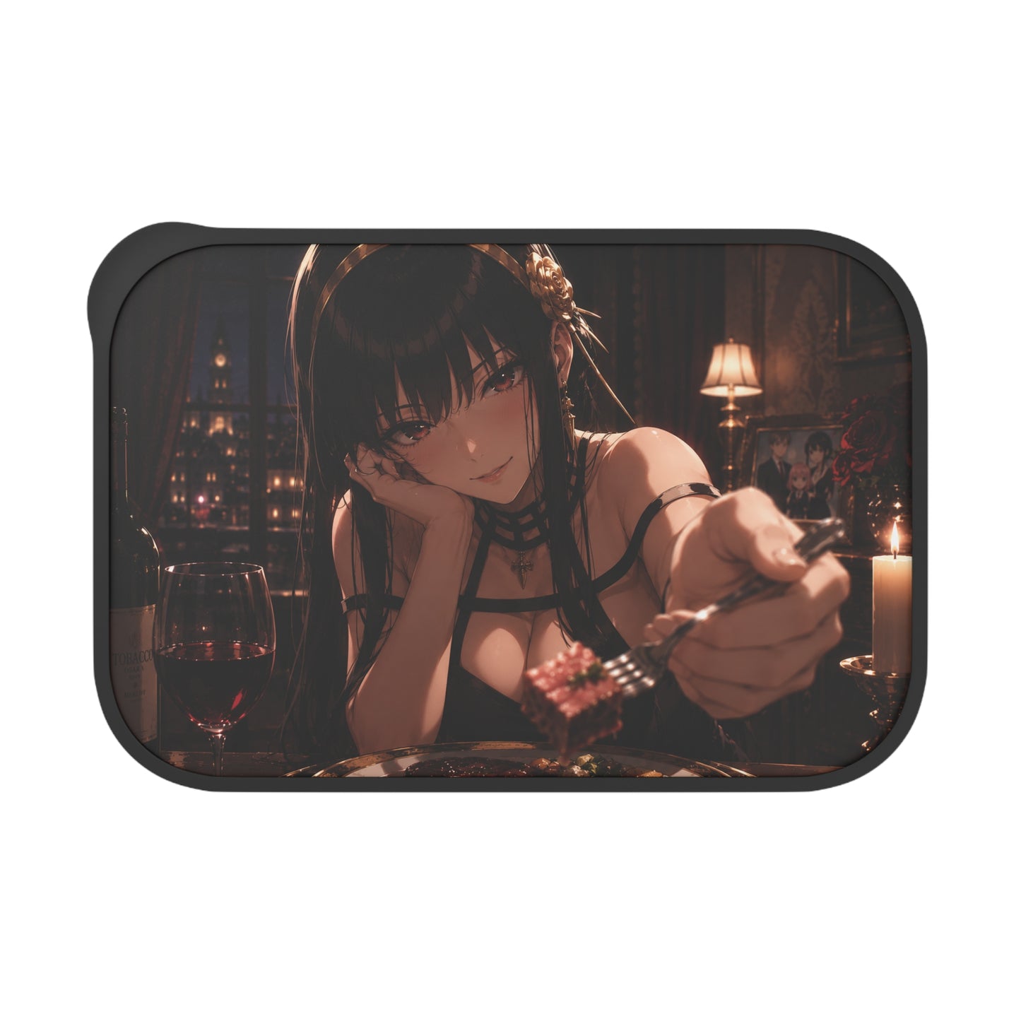 Yor Forger SpyxFamily Anime Date Night Bento Box with Romantic Girl Design