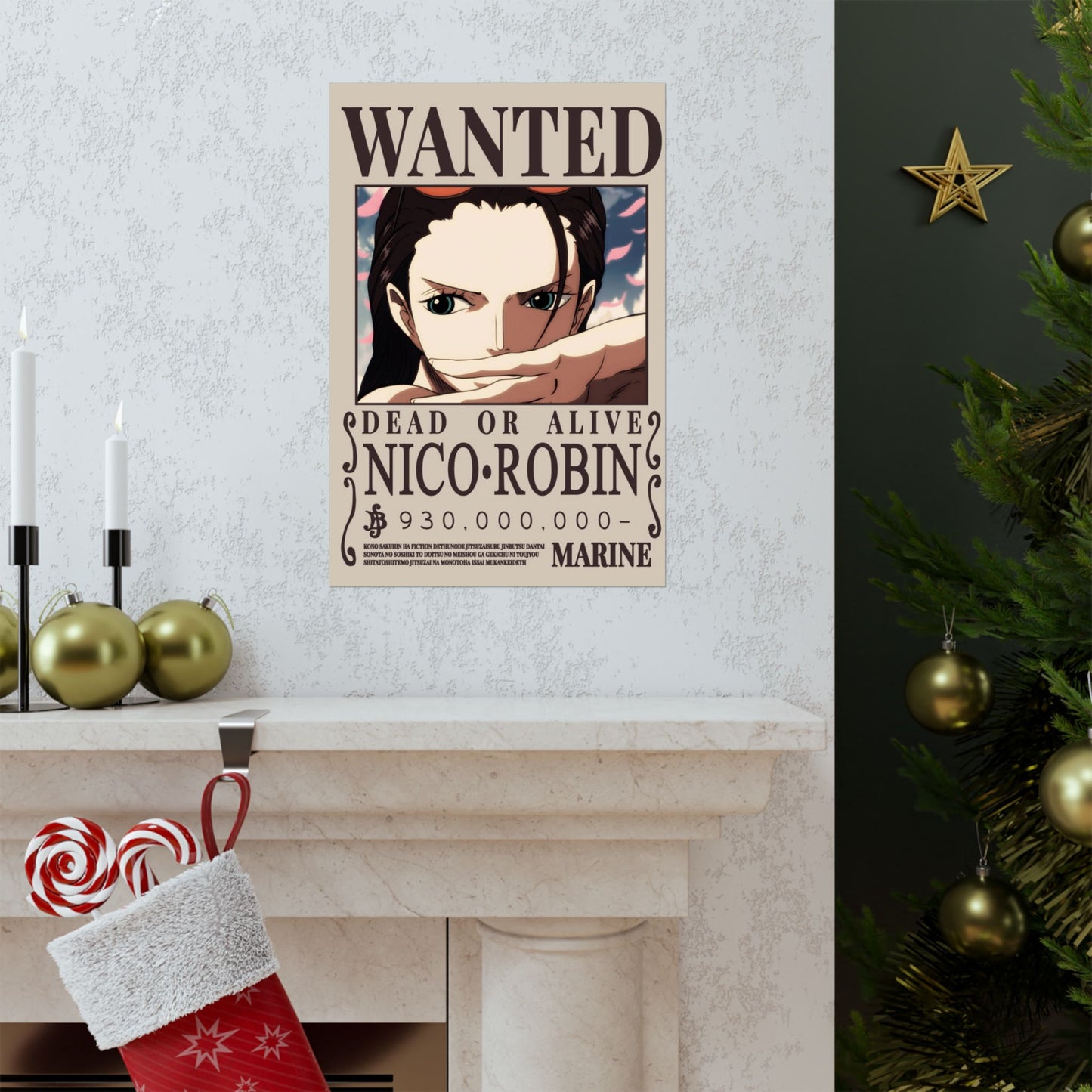 WANTED Nico Robin Poster — Anime Wanted Poster Matte Print