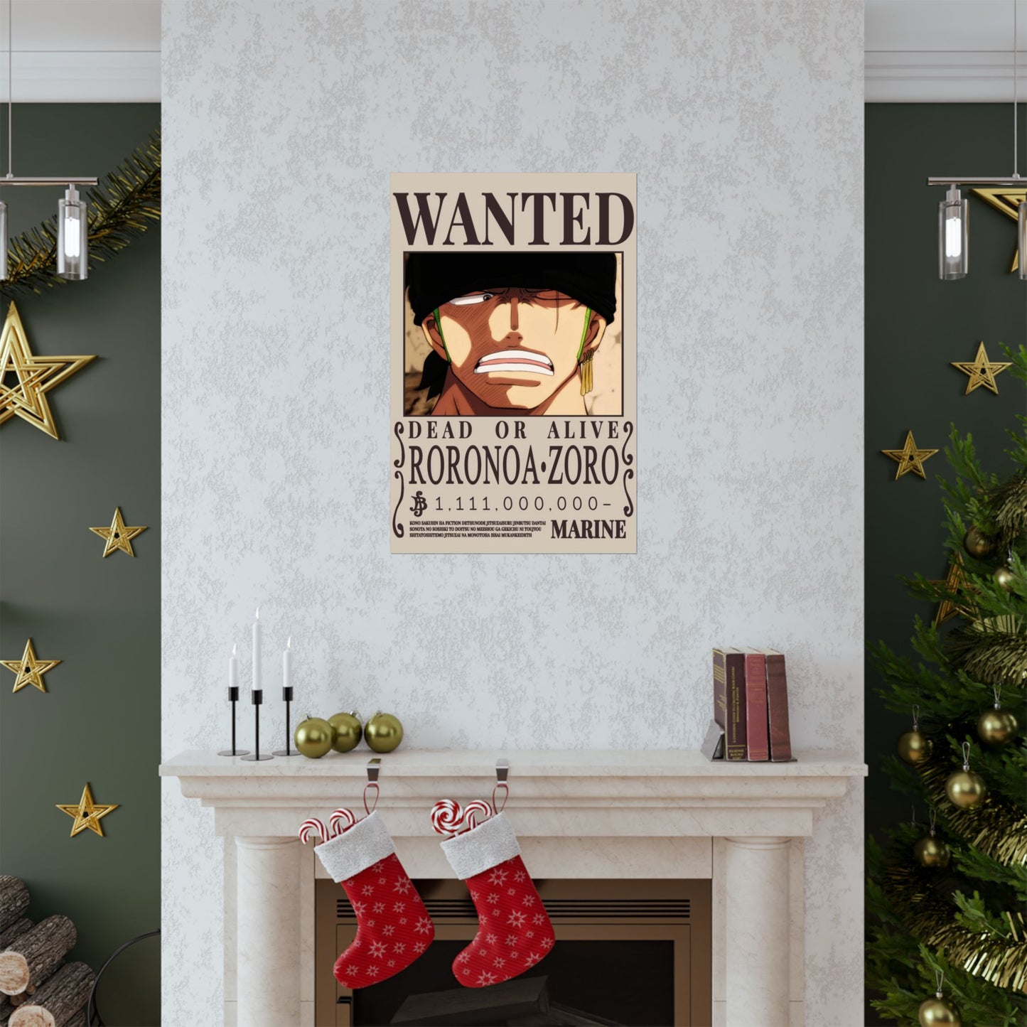Wanted Poster Poster — Roronoa Zoro "Dead or Alive" Matte Vertical Print