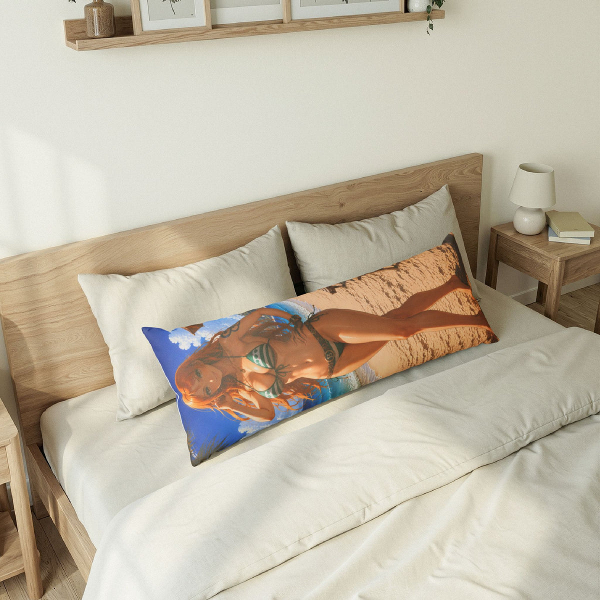 Nami One Piece Beach Bikini Girl Body Pillow — Summer Vibes Decorative Body Pillow