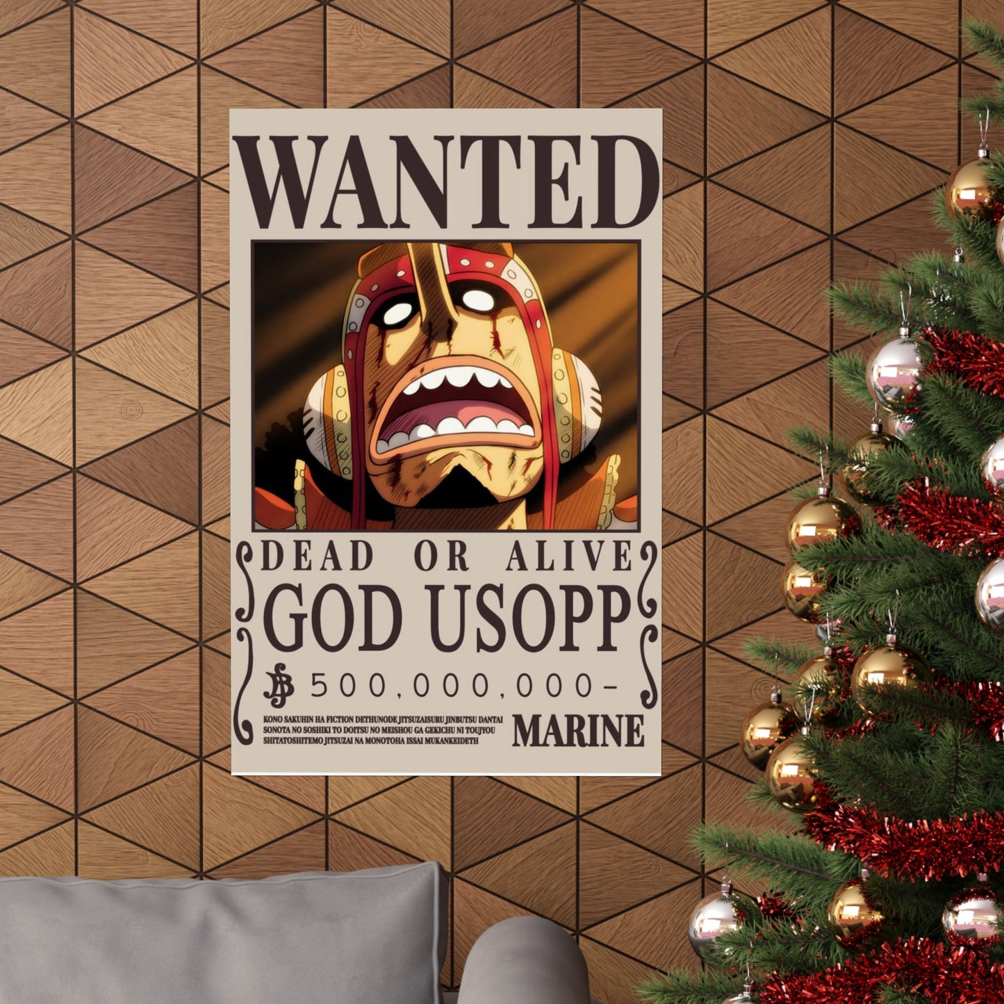 Wanted "God Usopp" Matte Poster — One Piece Wanted Poster Wall Art