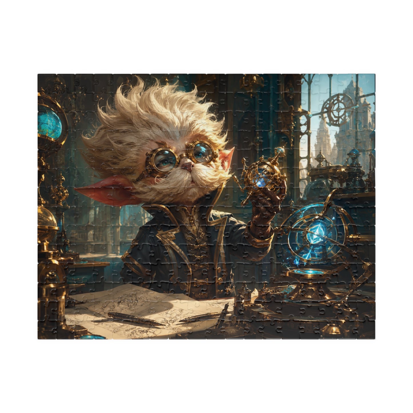 Heimerdinger Arcane Steampunk Gnome Inventor Jigsaw Puzzle – Fantasy 110/252/520-Piece