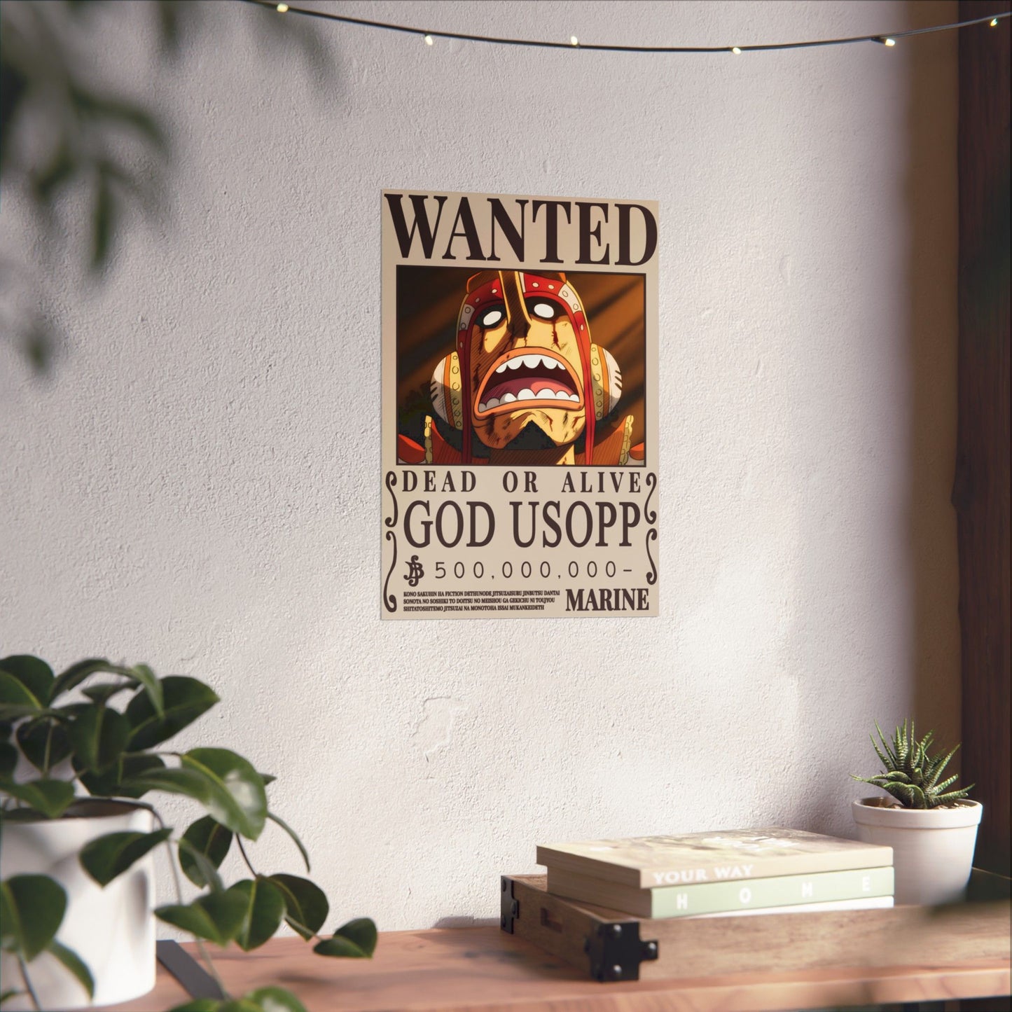 Wanted "God Usopp" Matte Poster — One Piece Wanted Poster Wall Art