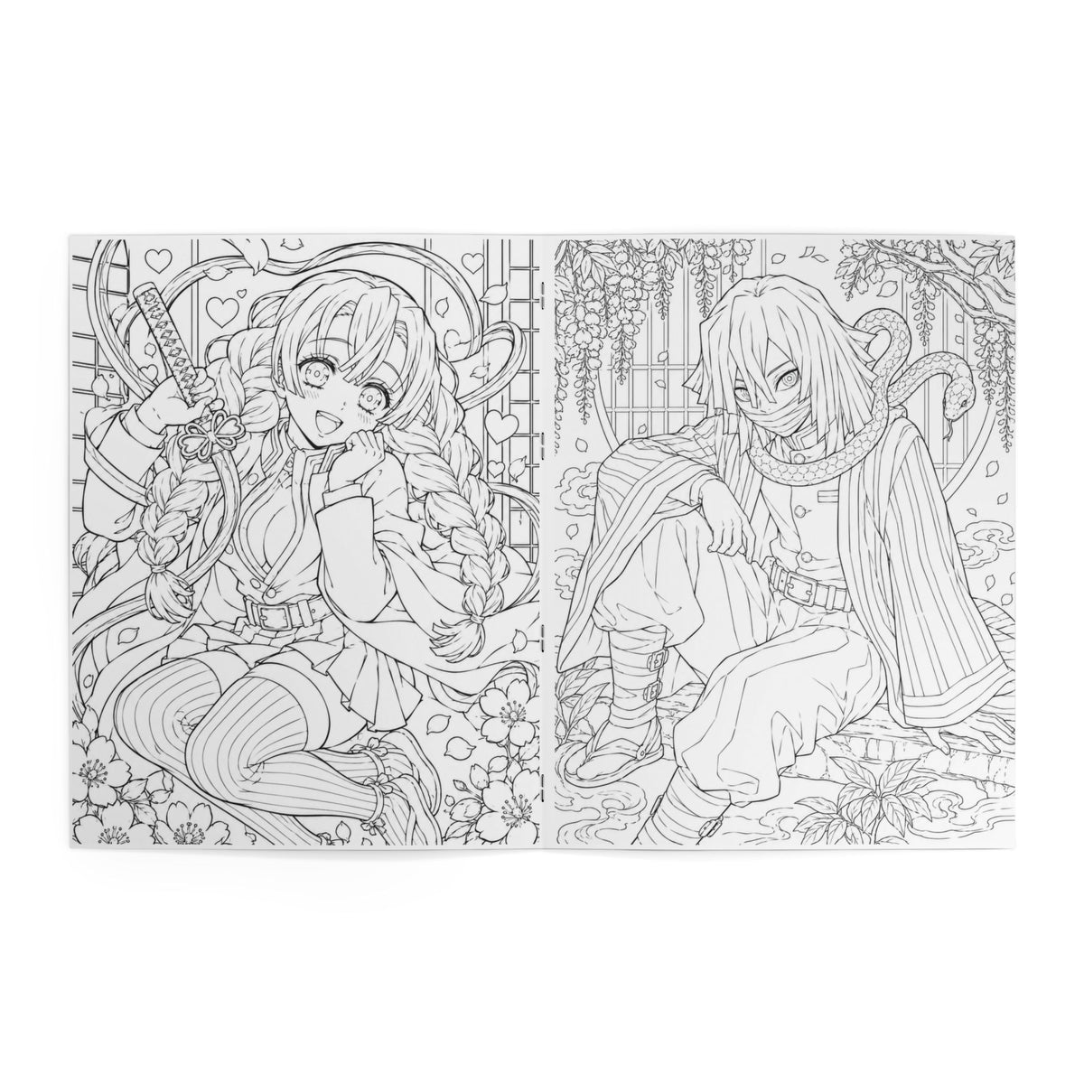 Demon Slayer Anime Coloring Book — Demon Slayer Heroes Illustrated Coloring Book
