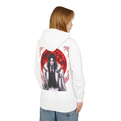 Vampire Prince Hoodie — Gothic Red Moon Graphic Pullover
