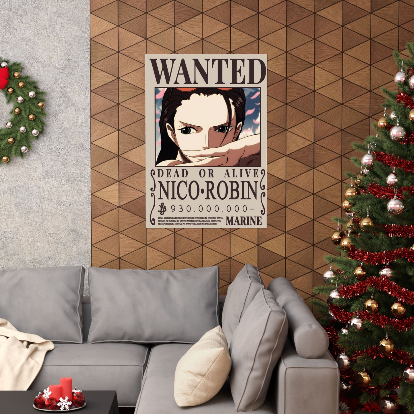 WANTED Nico Robin Poster — Anime Wanted Poster Matte Print