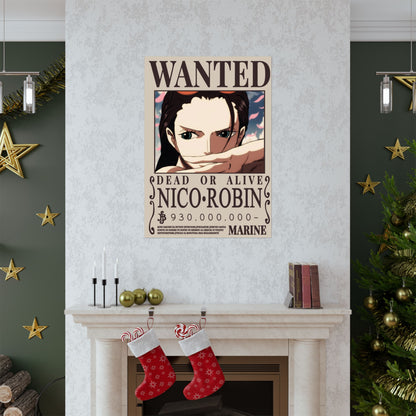 WANTED Nico Robin Poster — Anime Wanted Poster Matte Print