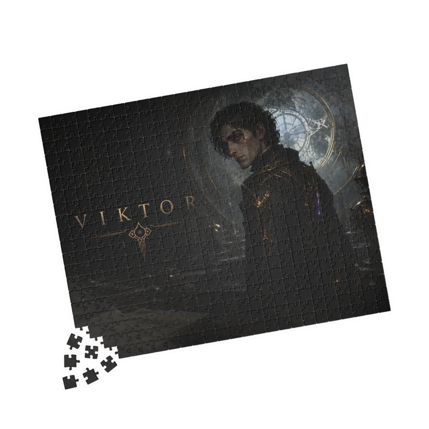 Viktor Arcane Dark Fantasy Puzzle — Gothic Portrait Jigsaw (110–520 pcs)