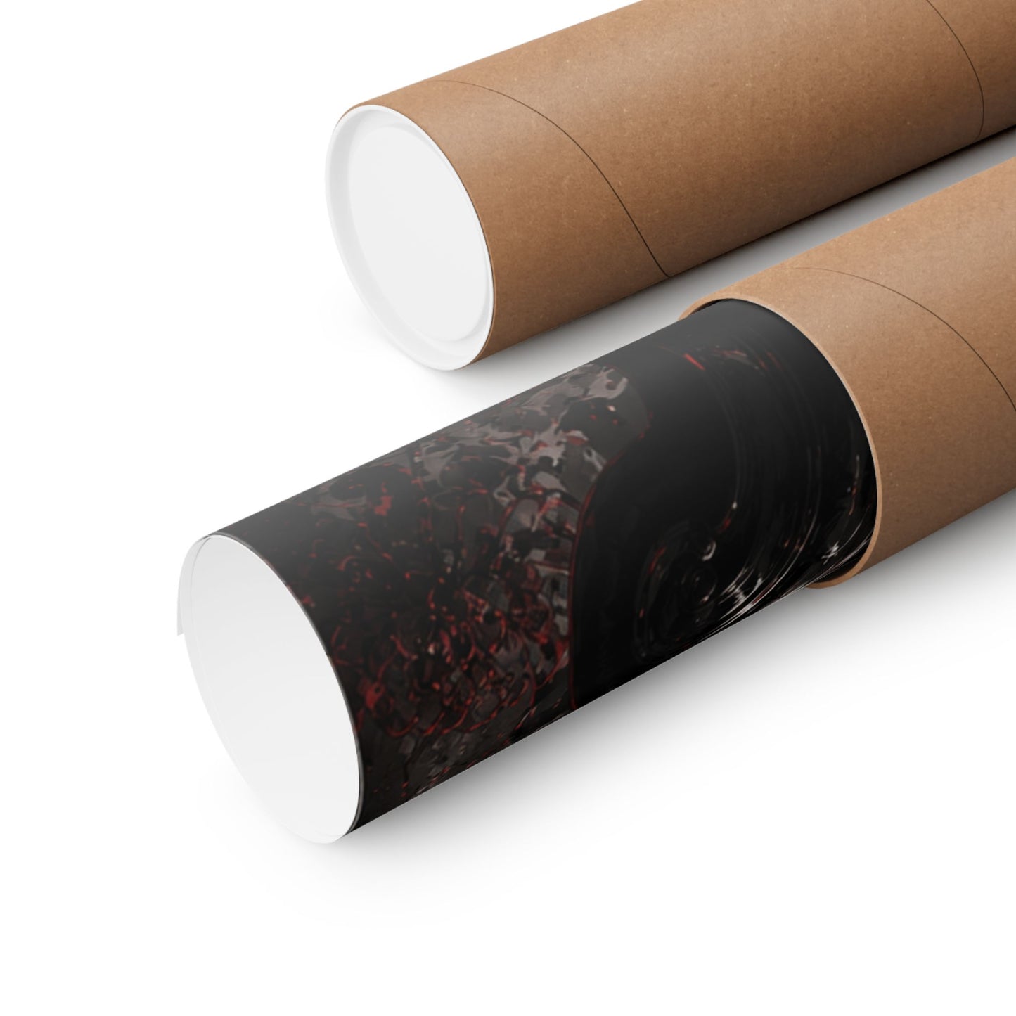 Matte Vertical Poster — Dark Anime Mob Boss Design with Japanese Text