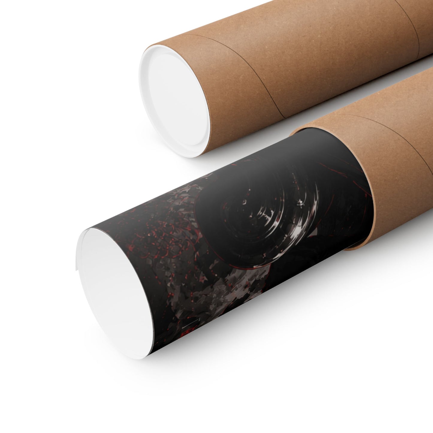 Matte Vertical Poster — Dark Anime Mob Boss Design with Japanese Text