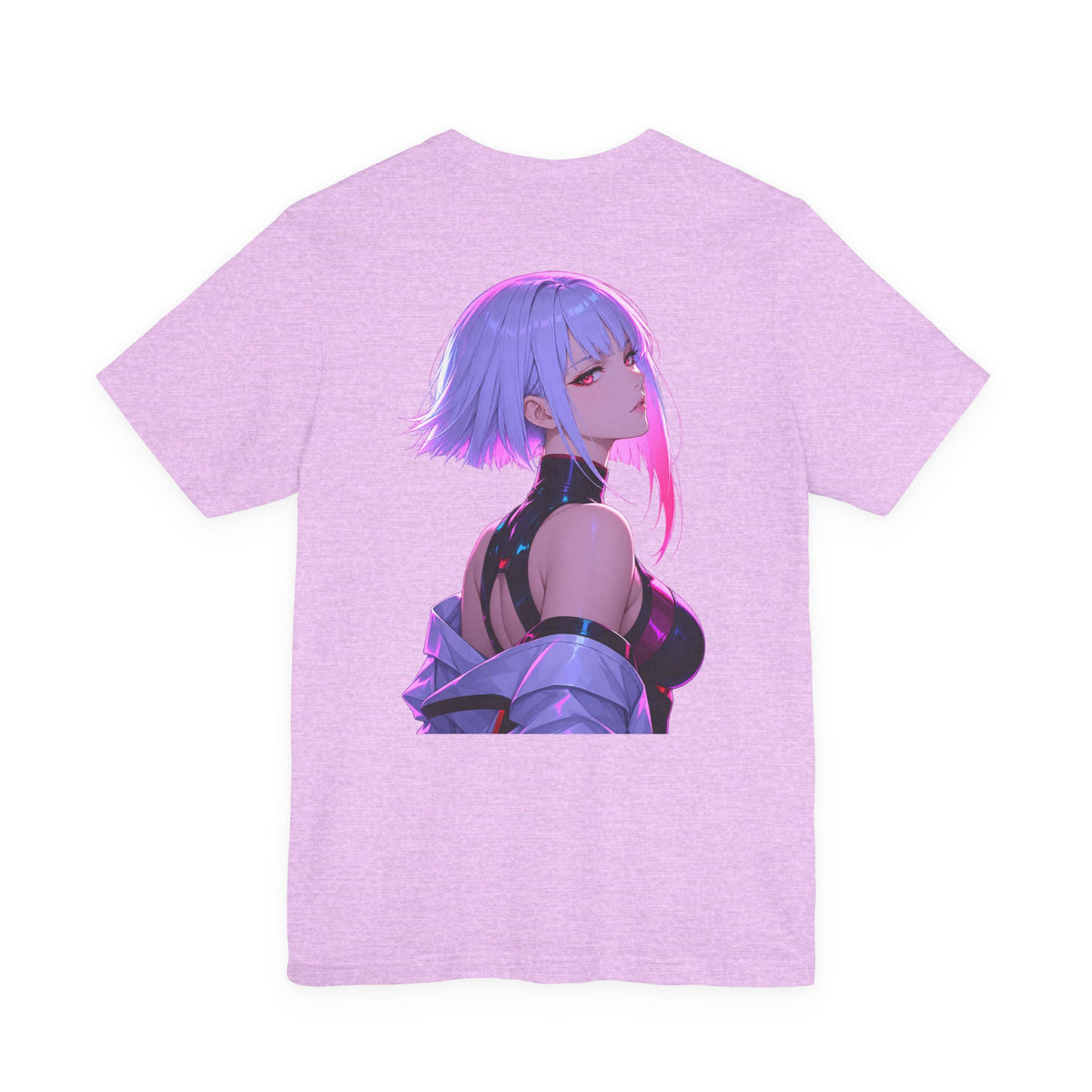 Anime Cyberpunk Girl T-Shirt — Neon Futuristic Art Tee