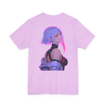 Anime Cyberpunk Girl T-Shirt — Neon Futuristic Art Tee