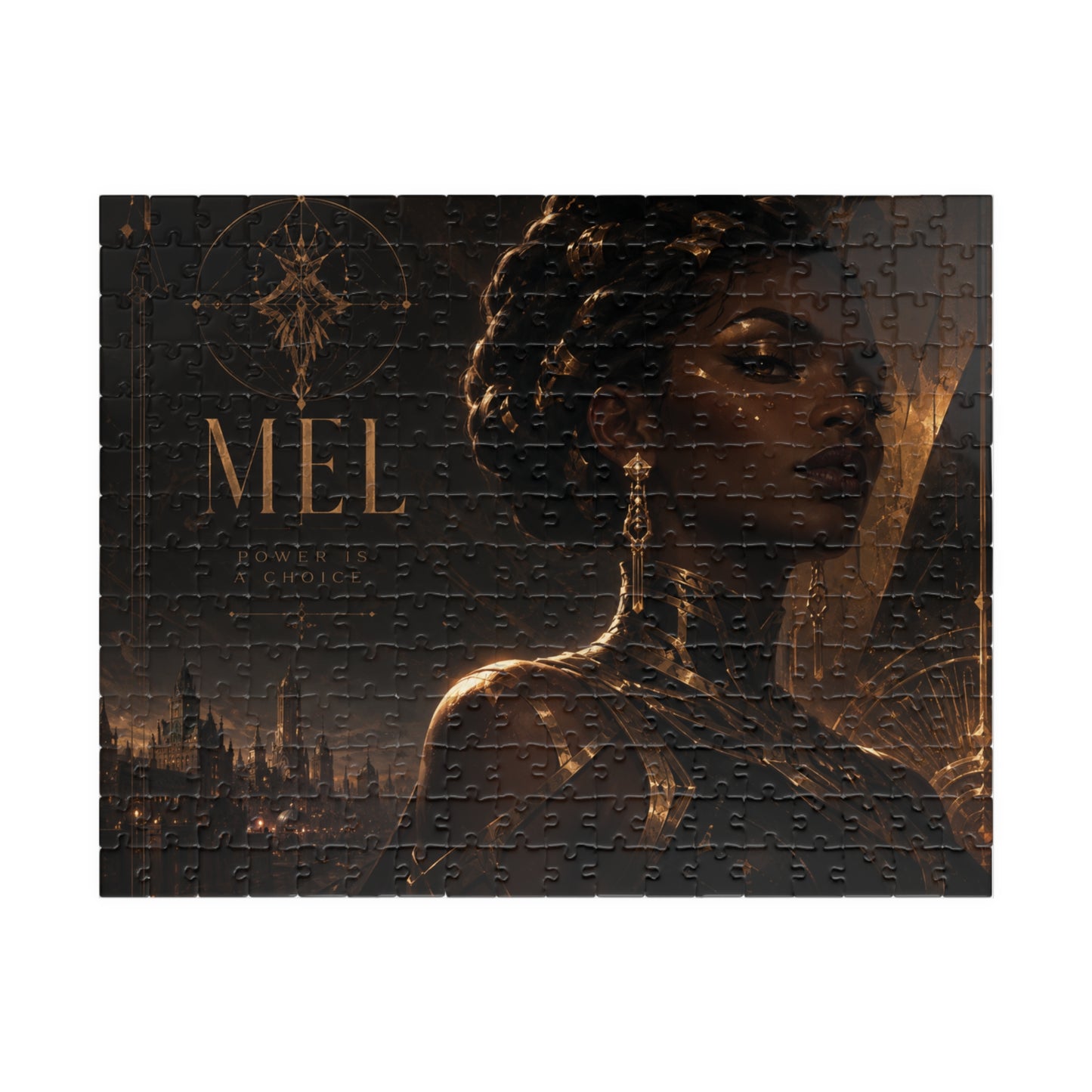 Mel Arcane Mystic Noir Portrait Puzzle — Dark Fantasy 110/252/520/1014-Piece Jigsaw