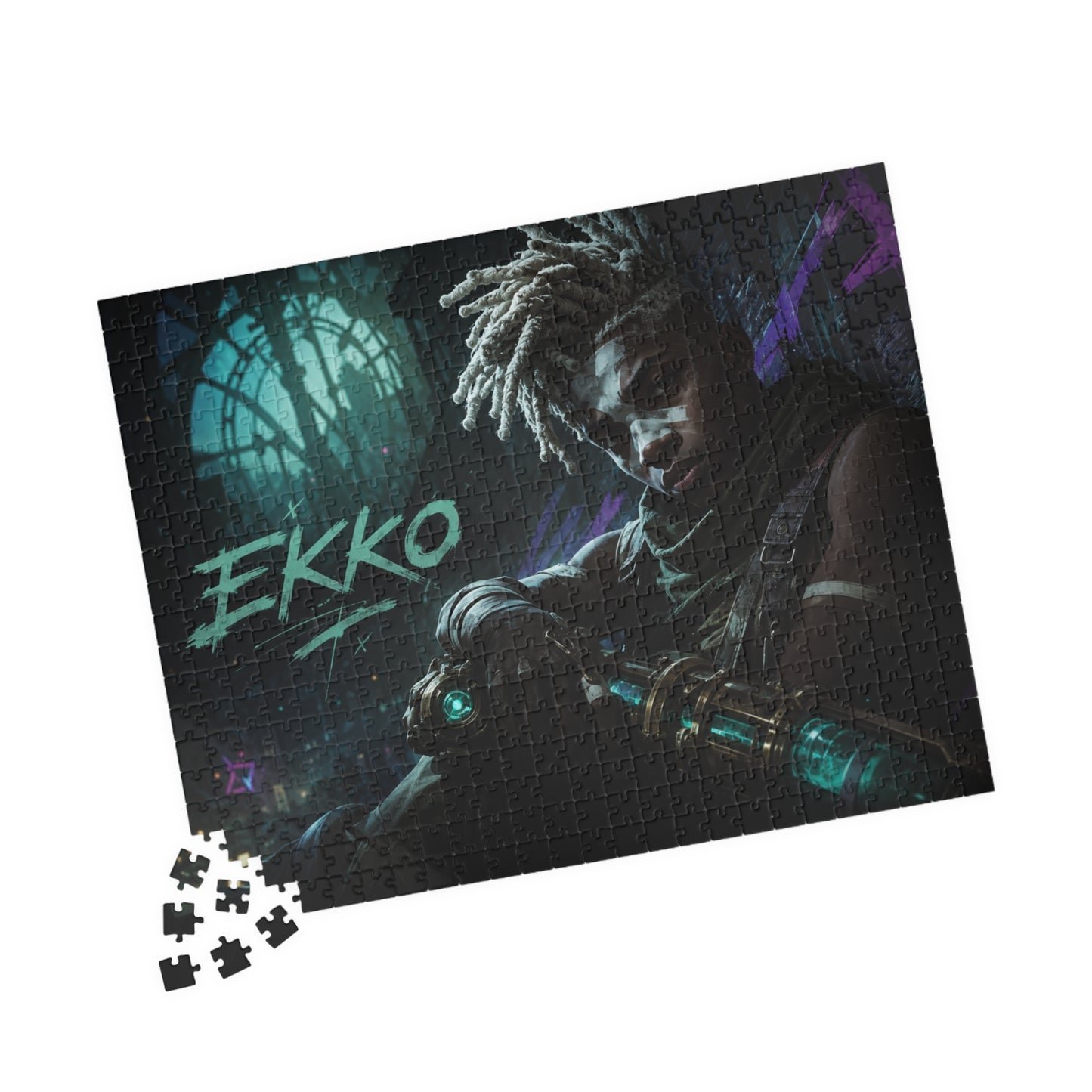 Ekko Arcane Neon Night Jigsaw Puzzle — League-Inspired 110–520 Piece